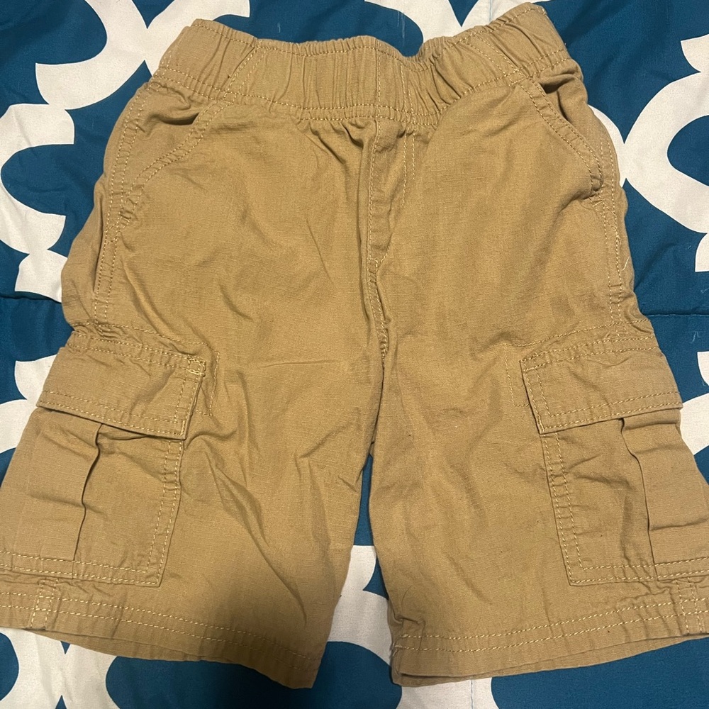 Kids Khaki Cargo Shorts